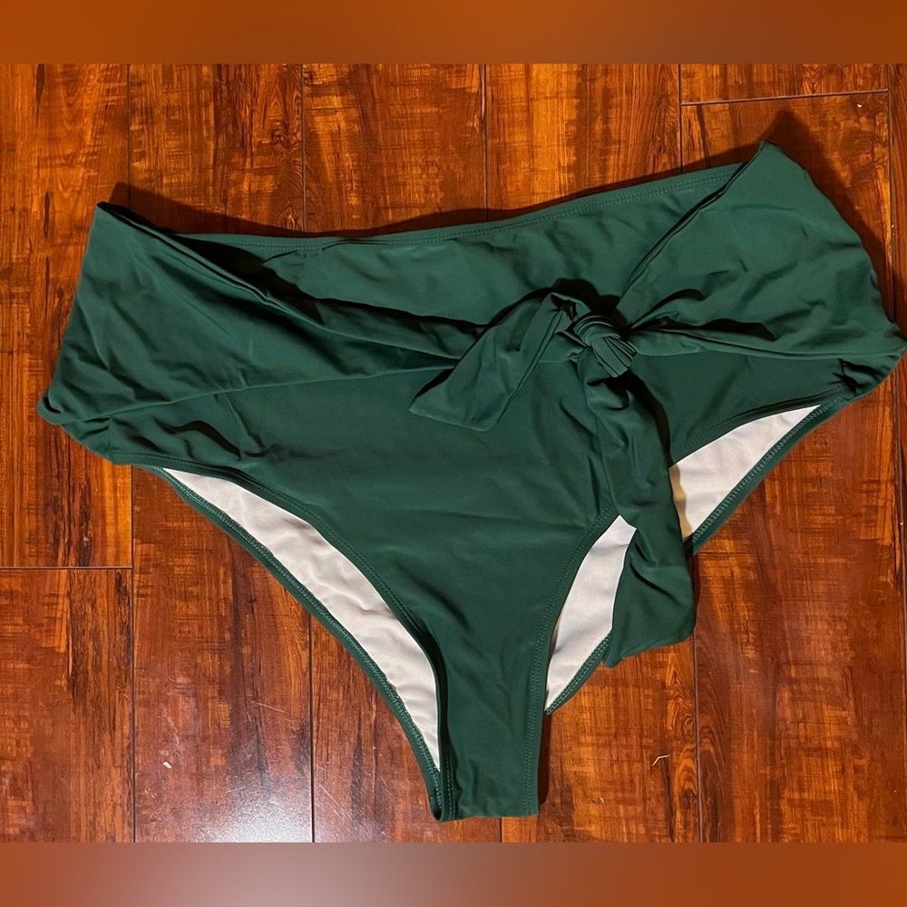 Sovoyontee Women’s Plus Size High Waisted Swimsuit Triangle Bikini Bottom